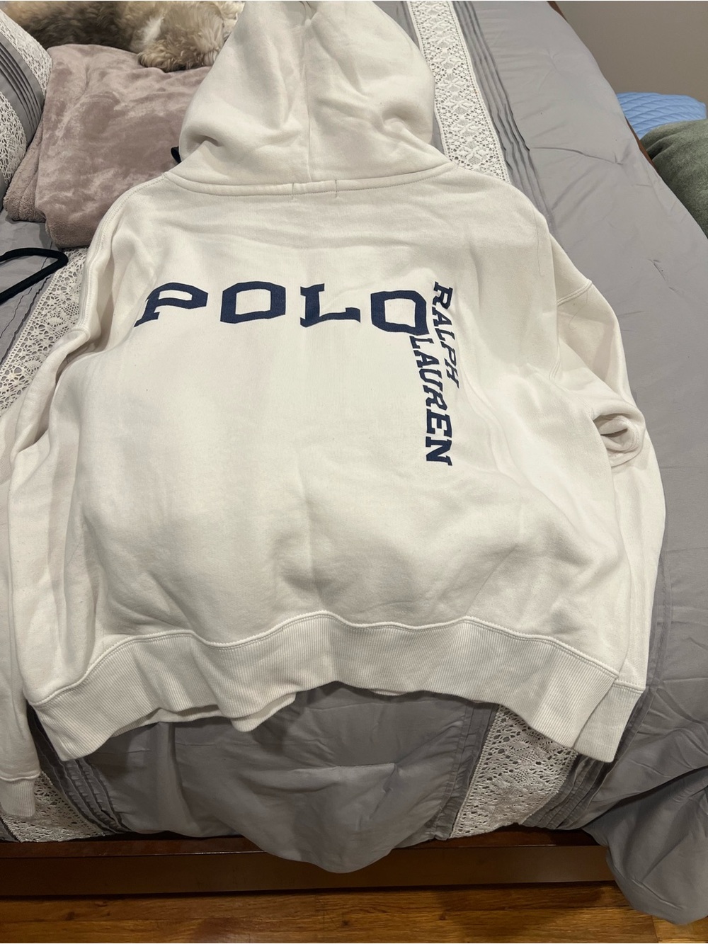 Polo by Ralph Lauren Cream Graphic Hoodie & Jogger Set - Picture 8 of 8